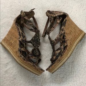 Rampage Bastian Thong Cork Wedge